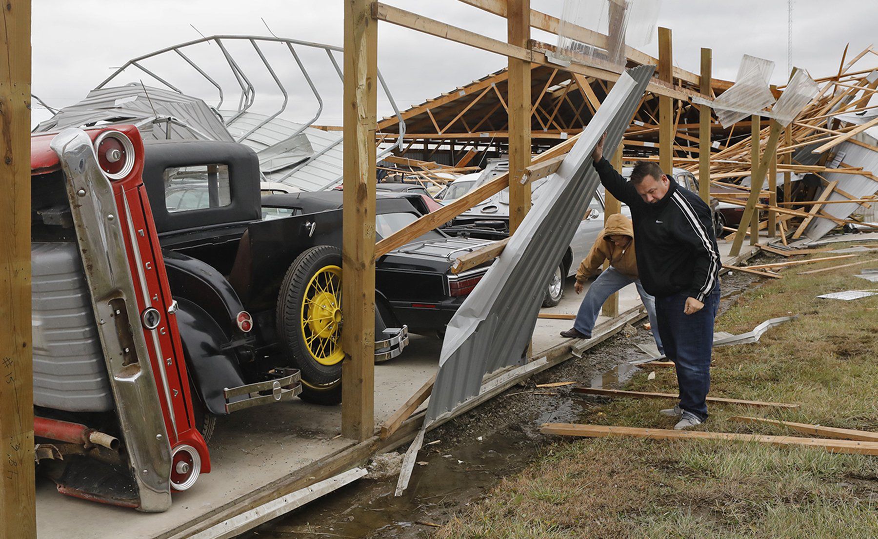 Country Classic Cars in Staunton is damaged - again